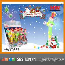 Смешные Рождество пластиковые мягкие игрушки Candy вентилятора (12pcs / Display box)